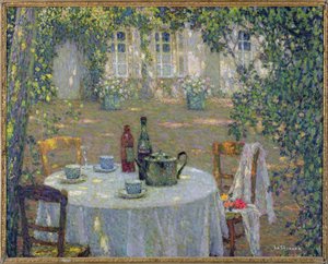 Stół w słońcu w ogrodzie, Gerberoy, ok. 1911